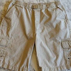 Lands' End Kids boys khaki cargo shorts